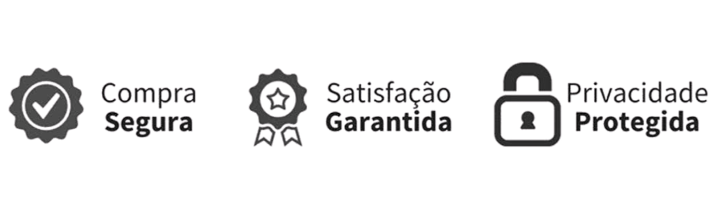 Compra segura, Satisfação garantida, Privacidade protegida